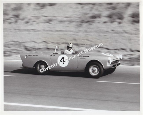 Photograph - Sunbeam Alpine with Jack Brabham