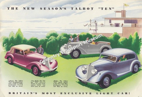 Sales Brochure - Sunbeam Talbot Ten